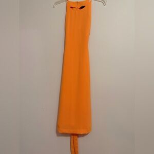Ann Taylor Vibrant Orange Maxi Dress